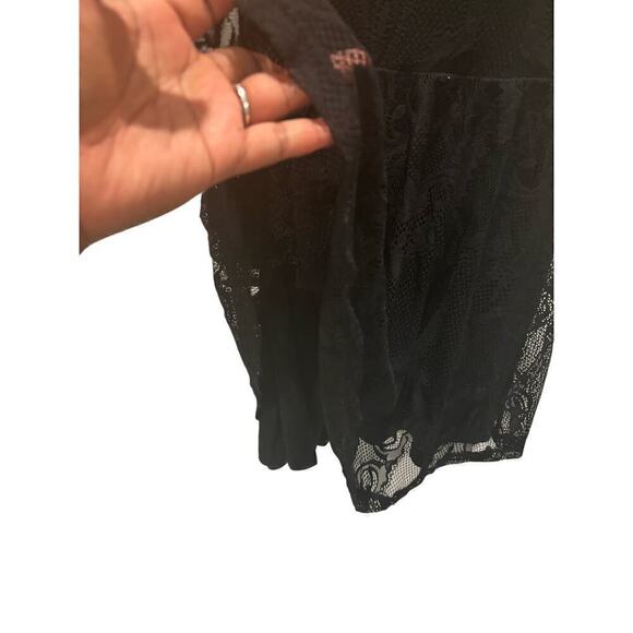 Express Black Lace Sheer Dress - Picture 4 of 5